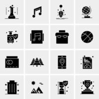 16 Universal Business Icons Vector Creative Icon Illustration to use in web and Mobile Related project