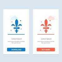 Game Sword Weapon Madrigal  Blue and Red Download and Buy Now web Widget Card Template vector