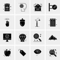 16 Universal Business Icons Vector Creative Icon Illustration to use in web and Mobile Related project