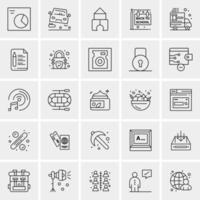 25 Universal Business Icons Vector Creative Icon Illustration to use in web and Mobile Related project