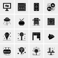 16 Universal Business Icons Vector Creative Icon Illustration to use in web and Mobile Related project