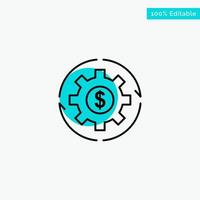 Revenue Capital Earnings Make Making Money Profit turquoise highlight circle point Vector icon