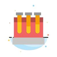 Lab Tubs Test Education Abstract Flat Color Icon Template vector