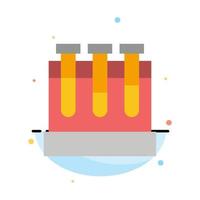 Lab Tubs Test Education Abstract Flat Color Icon Template vector