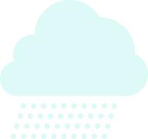 Sky Rain Cloud Nature Spring  Flat Color Icon Vector icon banner Template