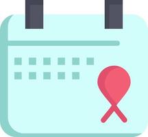 Calendar Love Operation Date  Flat Color Icon Vector icon banner Template