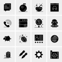 16 Universal Business Icons Vector Creative Icon Illustration to use in web and Mobile Related project