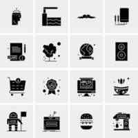 16 Universal Business Icons Vector Creative Icon Illustration to use in web and Mobile Related project