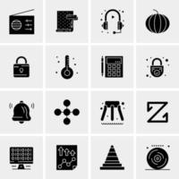 16 Universal Business Icons Vector Creative Icon Illustration to use in web and Mobile Related project