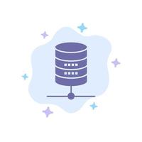 Dollar Server Money Computing Blue Icon on Abstract Cloud Background vector