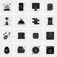 16 Universal Business Icons Vector Creative Icon Illustration to use in web and Mobile Related project