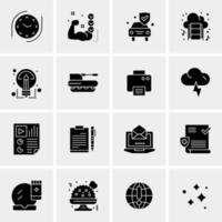 16 Universal Business Icons Vector Creative Icon Illustration to use in web and Mobile Related project