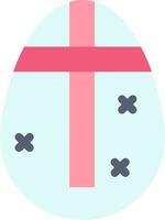 Easter Egg Egg Holiday Holidays  Flat Color Icon Vector icon banner Template