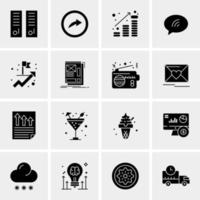 16 Universal Business Icons Vector Creative Icon Illustration to use in web and Mobile Related project