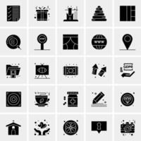 25 iconos de negocios universales vector ilustración de icono creativo para usar en proyectos relacionados con la web y dispositivos móviles