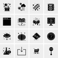 16 Universal Business Icons Vector Creative Icon Illustration to use in web and Mobile Related project