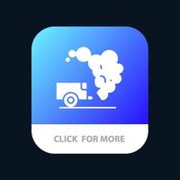 Dump Environment Garbage Pollution Mobile App Button Android and IOS Glyph Version vector