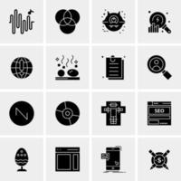 16 Universal Business Icons Vector Creative Icon Illustration to use in web and Mobile Related project