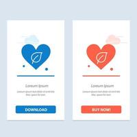 Heart Green World Save  Blue and Red Download and Buy Now web Widget Card Template vector