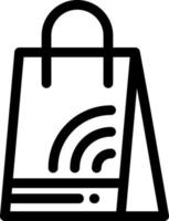 bolsa bolso wifi compras azul y rojo descargar y comprar ahora plantilla de tarjeta de widget web vector