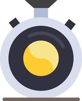 reloj concentración meditación práctica color plano icono vector icono banner plantilla