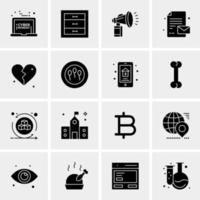 16 Universal Business Icons Vector Creative Icon Illustration to use in web and Mobile Related project