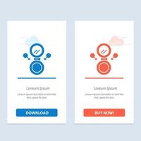 Mirror Eight Symbol  Blue and Red Download and Buy Now web Widget Card Template vector