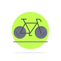 Bicycle Movement Walk Sport Abstract Circle Background Flat color Icon vector