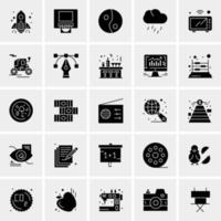 25 iconos de negocios universales vector ilustración de icono creativo para usar en proyectos relacionados con la web y dispositivos móviles