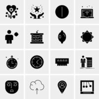 16 Universal Business Icons Vector Creative Icon Illustration to use in web and Mobile Related project