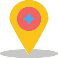 mapa brújula ubicación de navegación icono de color plano icono de vector plantilla de banner