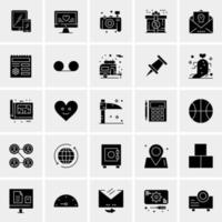 25 iconos de negocios universales vector ilustración de icono creativo para usar en proyectos relacionados con la web y dispositivos móviles