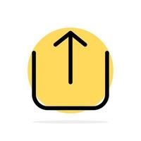 Instagram Up Upload Abstract Circle Background Flat color Icon vector