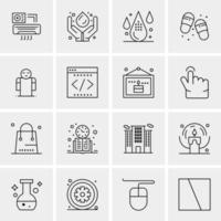 16 Universal Business Icons Vector Creative Icon Illustration to use in web and Mobile Related project