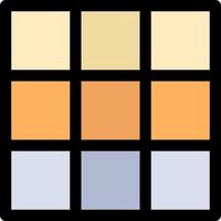 Menu Ui Basic  Flat Color Icon Vector icon banner Template