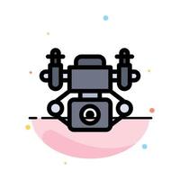 Action Camera Technology Abstract Flat Color Icon Template vector
