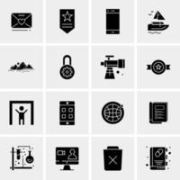 16 Universal Business Icons Vector Creative Icon Illustration to use in web and Mobile Related project