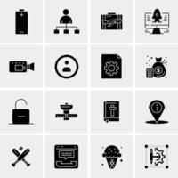 16 Universal Business Icons Vector Creative Icon Illustration to use in web and Mobile Related project