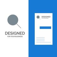 Search Research Basic Ui Grey Logo Design and Business Card Template vector