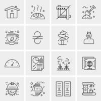 16 Universal Business Icons Vector Creative Icon Illustration to use in web and Mobile Related project