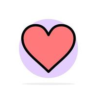 Love Instagram Interface Like Abstract Circle Background Flat color Icon vector