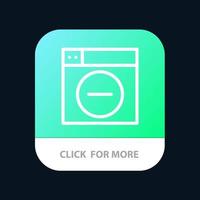 Web Design Less minimize Mobile App Button Android and IOS Line Version vector