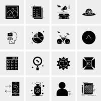 16 Universal Business Icons Vector Creative Icon Illustration to use in web and Mobile Related project