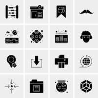 16 Universal Business Icons Vector Creative Icon Illustration to use in web and Mobile Related project