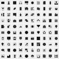 Set of 100 Universal Icons vector