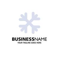 Snow Snow Flakes Winter Canada Business Logo Template Flat Color vector