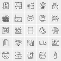 25 Universal Business Icons Vector Creative Icon Illustration to use in web and Mobile Related project