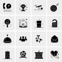 16 Universal Business Icons Vector Creative Icon Illustration to use in web and Mobile Related project