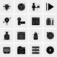 16 Universal Business Icons Vector Creative Icon Illustration to use in web and Mobile Related project