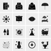 16 Universal Business Icons Vector Creative Icon Illustration to use in web and Mobile Related project